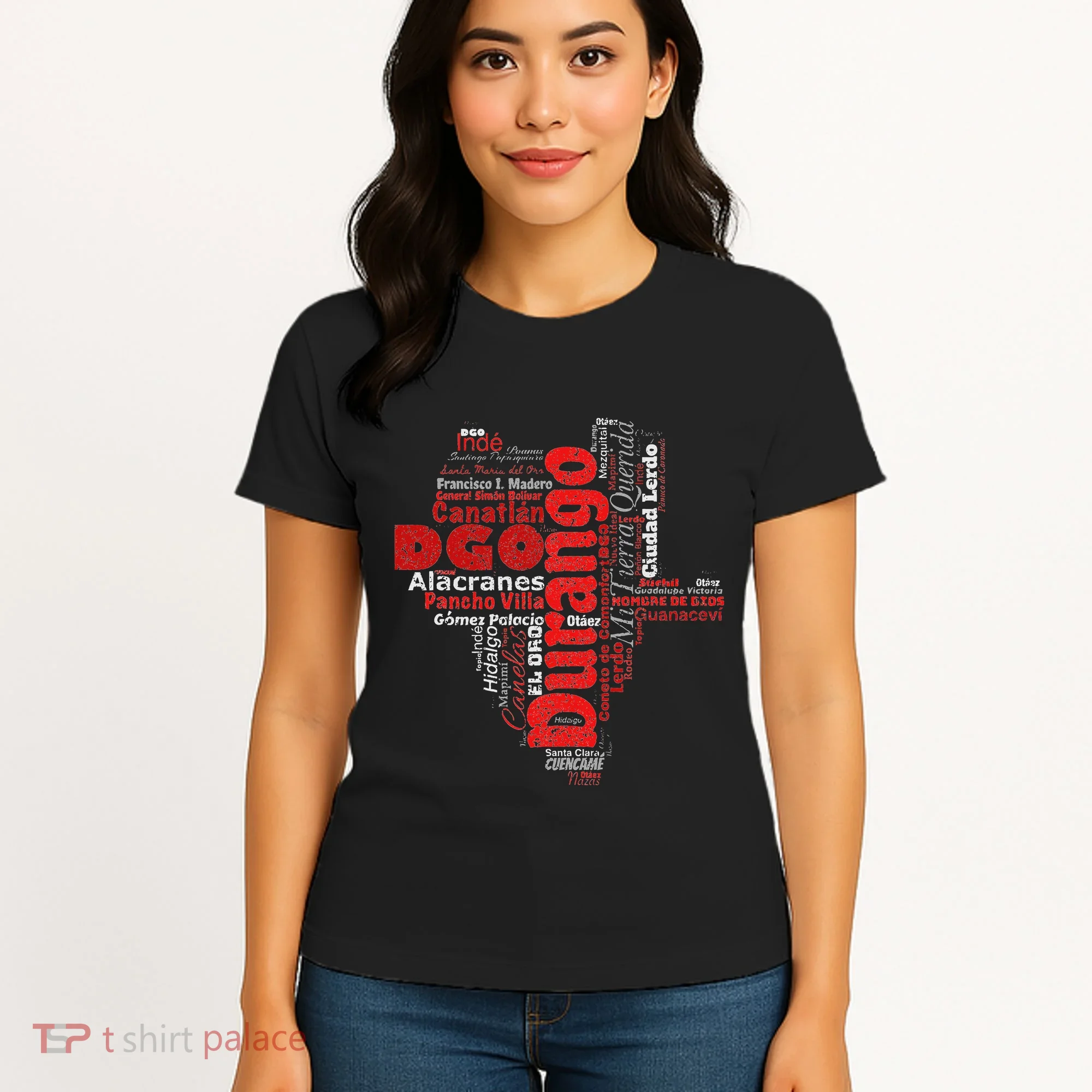 Mapa De Durango Mexico Municipios Durango Map Women's T-Shirt