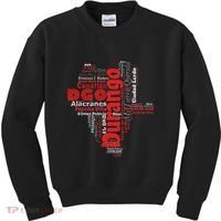 Mapa De Durango Mexico Municipios Durango Map Kids Sweatshirt thumb 0