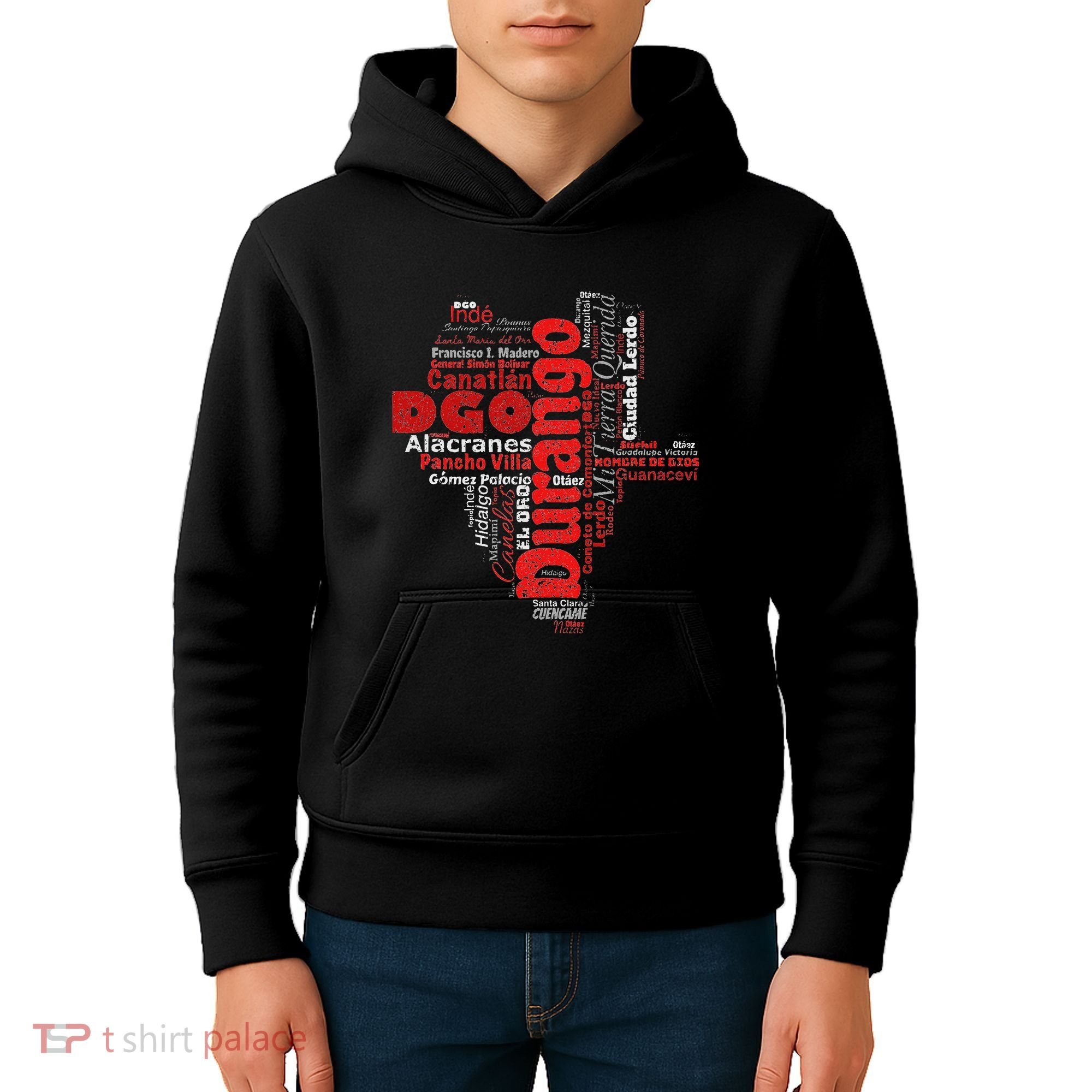 Mapa De Durango Mexico Municipios Durango Map Kids Hoodie