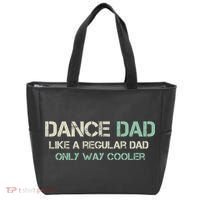Mens Dance Dad Like A Regular Dad Only Way Cooler Dancer Father Tote Bag thumb 0