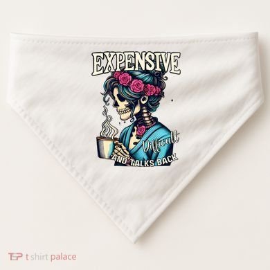 Mothers Day Expensive Difficult And Talks Back USA-Made Doggie Bandana