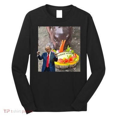 Moo Deng Endorsed Trump Hippo Predicting TrumpS Victory Long Sleeve Shirt