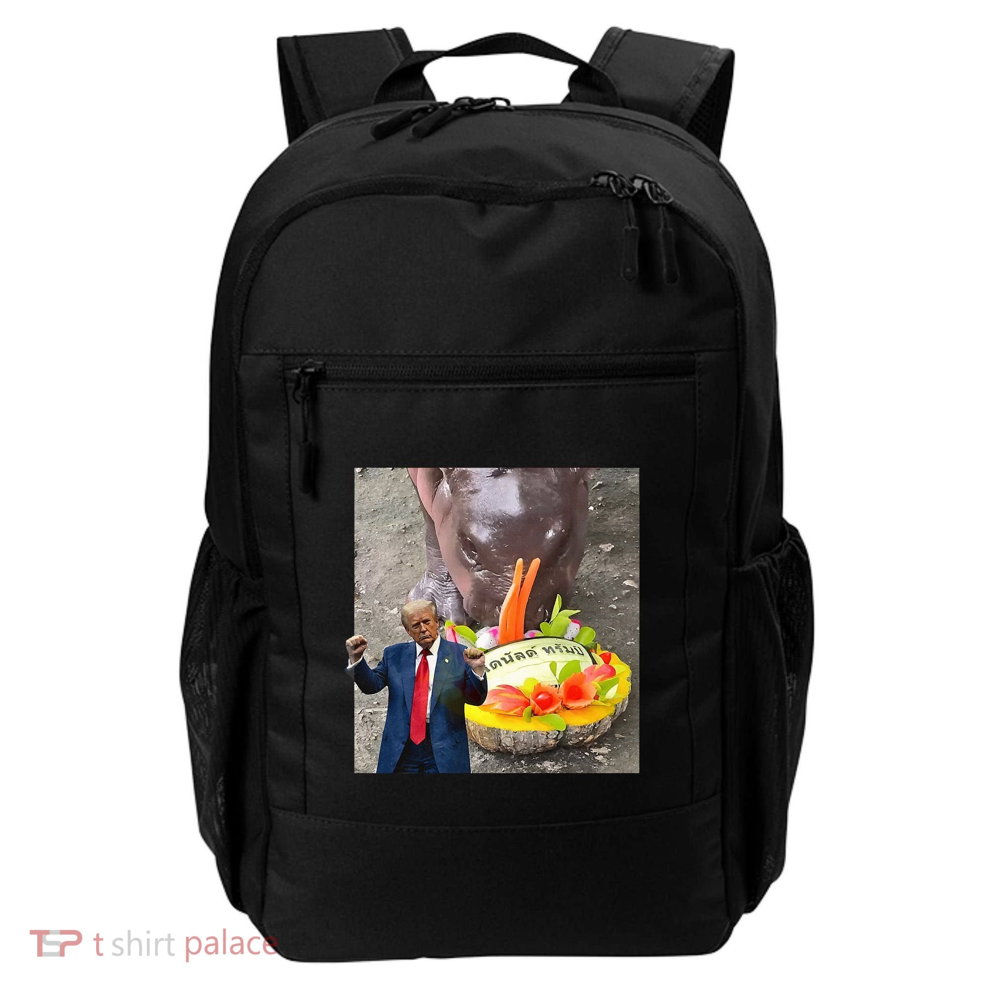 Moo Deng Endorsed Trump Hippo Predicting TrumpS Victory Backpack