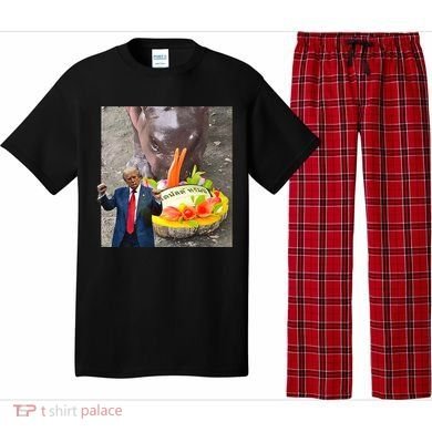Moo Deng Endorsed Trump Hippo Predicting TrumpS Victory Pajama Set