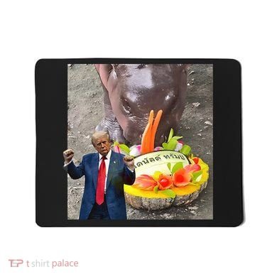 Moo Deng Endorsed Trump Hippo Predicting TrumpS Victory Mousepad
