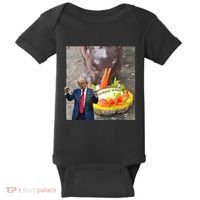 Moo Deng Endorsed Trump Hippo Predicting TrumpS Victory Baby Bodysuit thumb 0