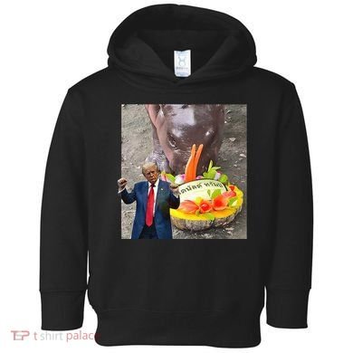 Moo Deng Endorsed Trump Hippo Predicting TrumpS Victory Toddler Hoodie
