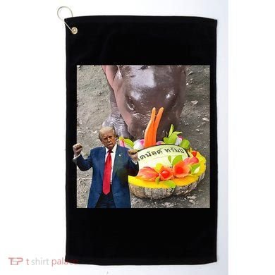 Moo Deng Endorsed Trump Hippo Predicting TrumpS Victory Golf Towel