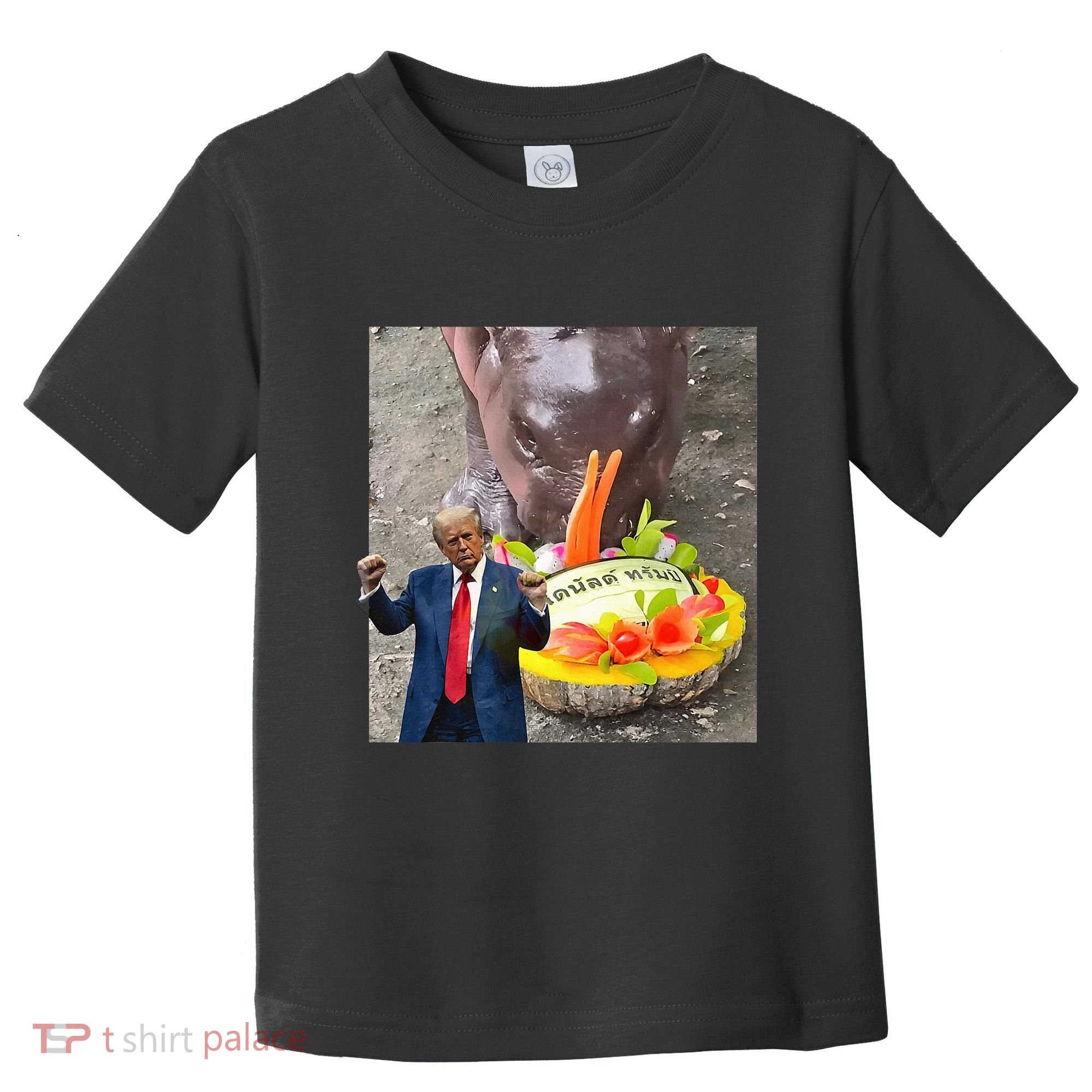 Moo Deng Endorsed Trump Hippo Predicting TrumpS Victory Toddler T-Shirt