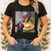 Moo Deng Endorsed Trump Hippo Predicting TrumpS Victory Women's T-Shirt thumb 2