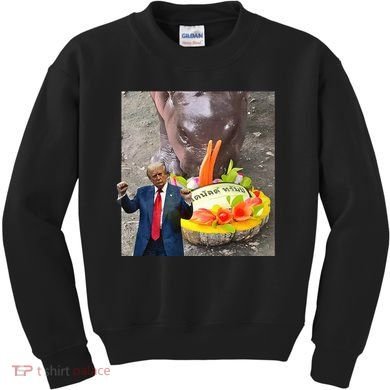 Moo Deng Endorsed Trump Hippo Predicting TrumpS Victory Kids Sweatshirt