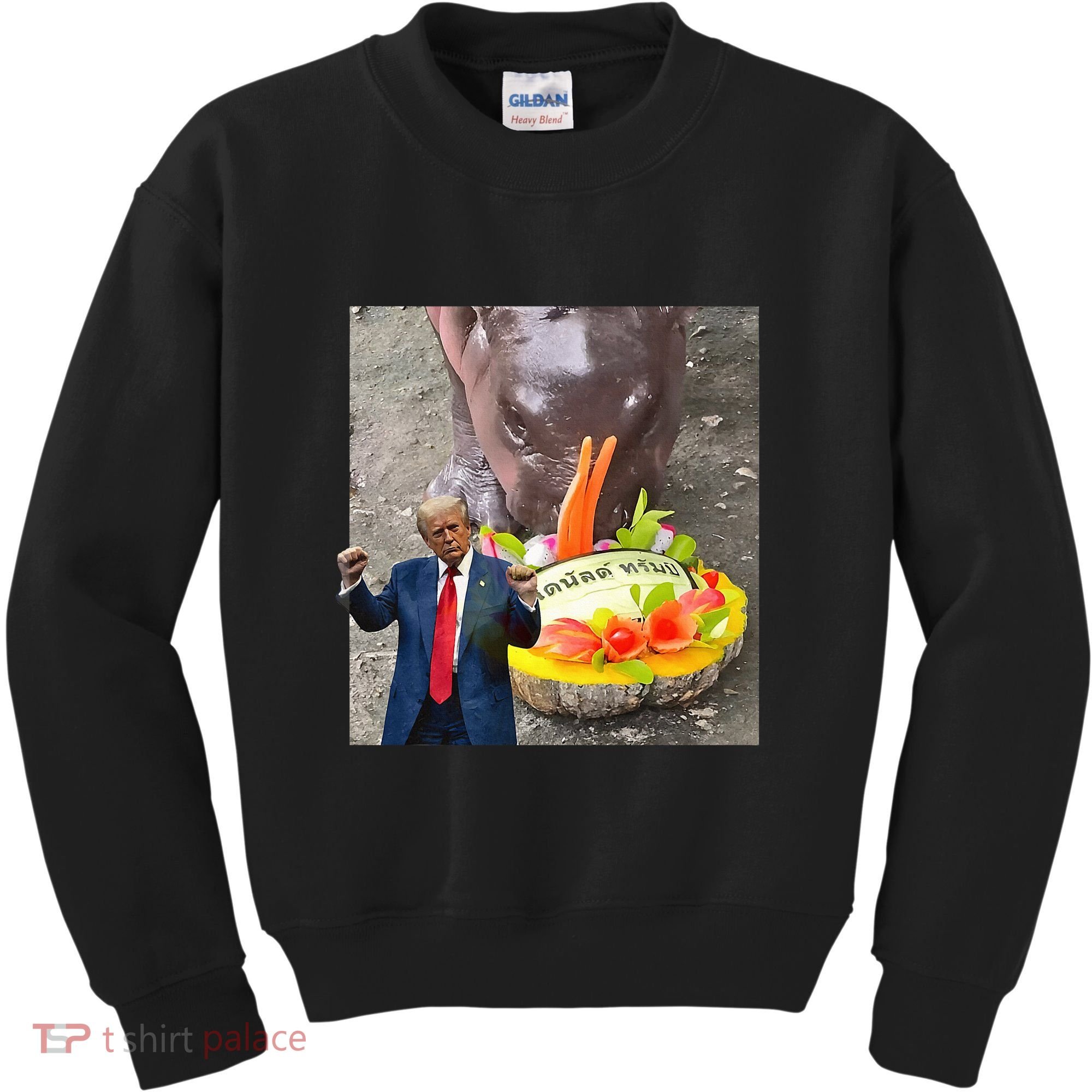 Moo Deng Endorsed Trump Hippo Predicting TrumpS Victory Kids Sweatshirt