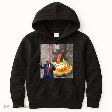 Moo Deng Endorsed Trump Hippo Predicting TrumpS Victory Kids Hoodie