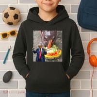 Moo Deng Endorsed Trump Hippo Predicting TrumpS Victory Kids Hoodie thumb 2