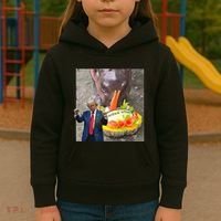 Moo Deng Endorsed Trump Hippo Predicting TrumpS Victory Kids Hoodie thumb 3