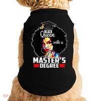 M.A.S.T.E.R.S Degree Educated Melanin Black Queen Graduation Doggie Tank thumb 0