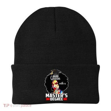 M.A.S.T.E.R.S Degree Educated Melanin Black Queen Graduation Beanie