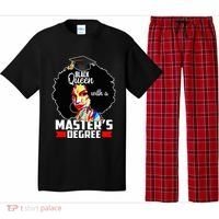 M.A.S.T.E.R.S Degree Educated Melanin Black Queen Graduation Pajama Set thumb 0