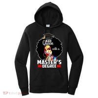 M.A.S.T.E.R.S Degree Educated Melanin Black Queen Graduation Women's Hoodie thumb 0