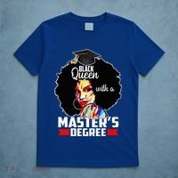 M.A.S.T.E.R.S Degree Educated Melanin Black Queen Graduation T-Shirt thumb 5