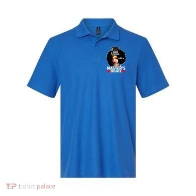 M.A.S.T.E.R.S Degree Educated Melanin Black Queen Graduation Polo