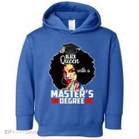 M.A.S.T.E.R.S Degree Educated Melanin Black Queen Graduation Toddler Hoodie thumb 0