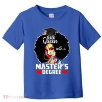 M.A.S.T.E.R.S Degree Educated Melanin Black Queen Graduation Toddler T-Shirt thumb 0