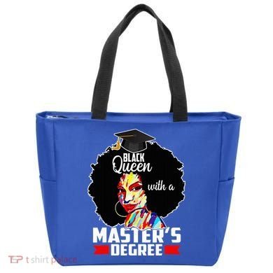 M.A.S.T.E.R.S Degree Educated Melanin Black Queen Graduation Tote Bag