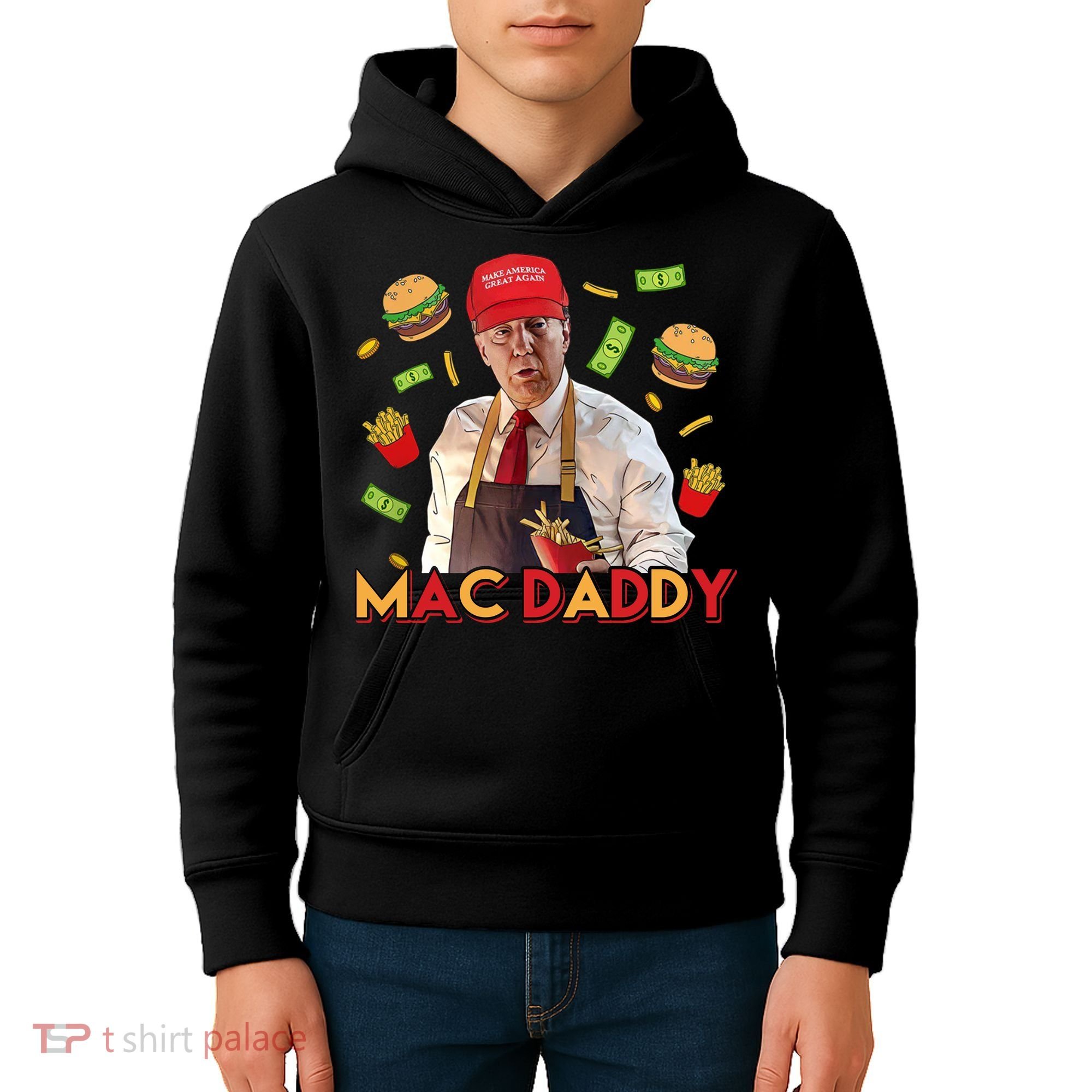 Mac Daddy Funny Mcdon Donald Trump Kids Hoodie