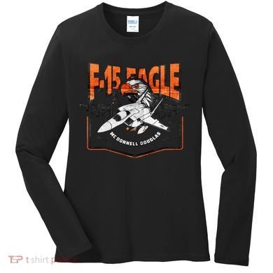 McDonnell Douglas F 15 EAGLE Bomber Women's Long Sleeve Shirt