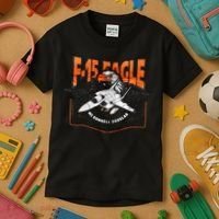 McDonnell Douglas F 15 EAGLE Bomber Kids T-Shirt thumb 3