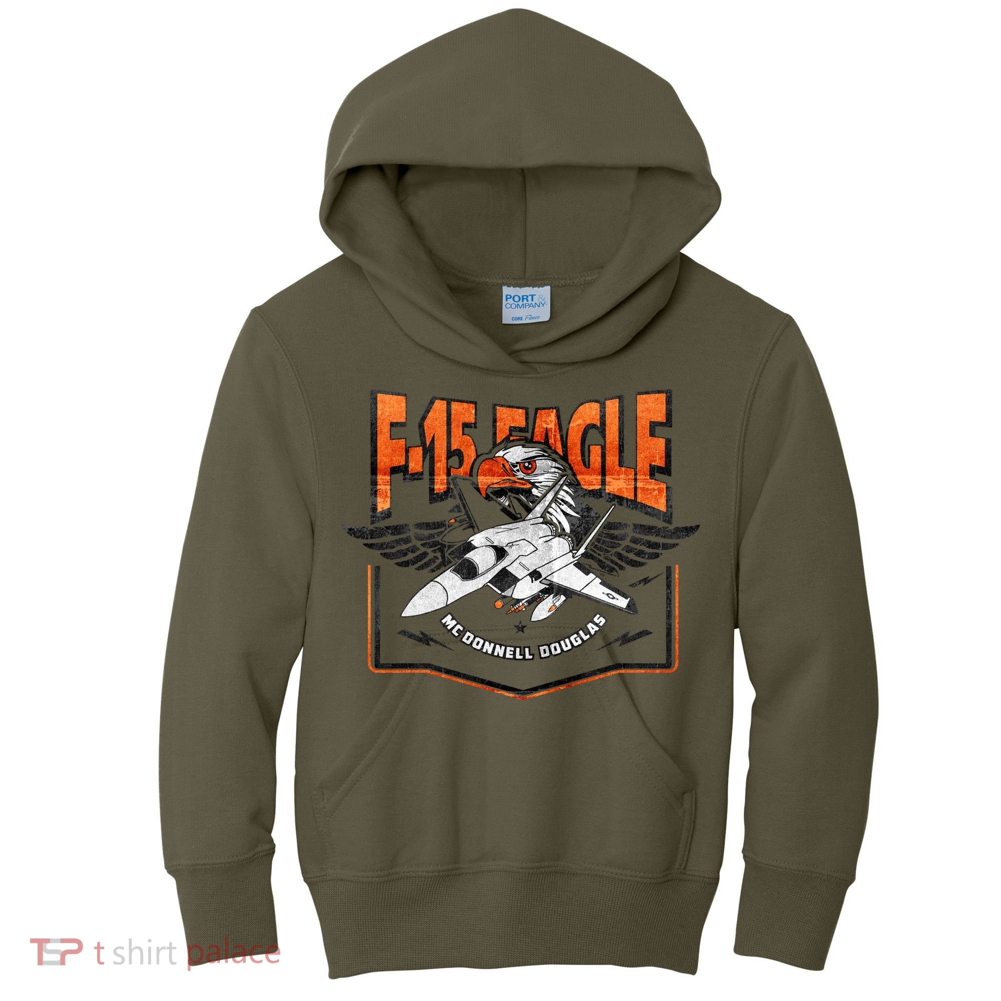 McDonnell Douglas F 15 EAGLE Bomber Kids Hoodie