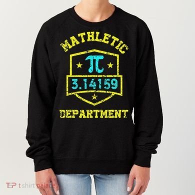 Mathletic Department Funy Math Teacher Student Pi Day Joke Women's Sweatshirt