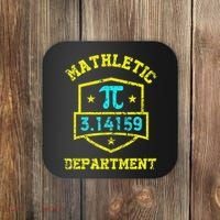 Mathletic Department Funy Math Teacher Student Pi Day Joke Coaster thumb 0