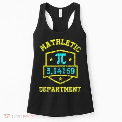 Mathletic Department Funy Math Teacher Student Pi Day Joke Women's Tank Top