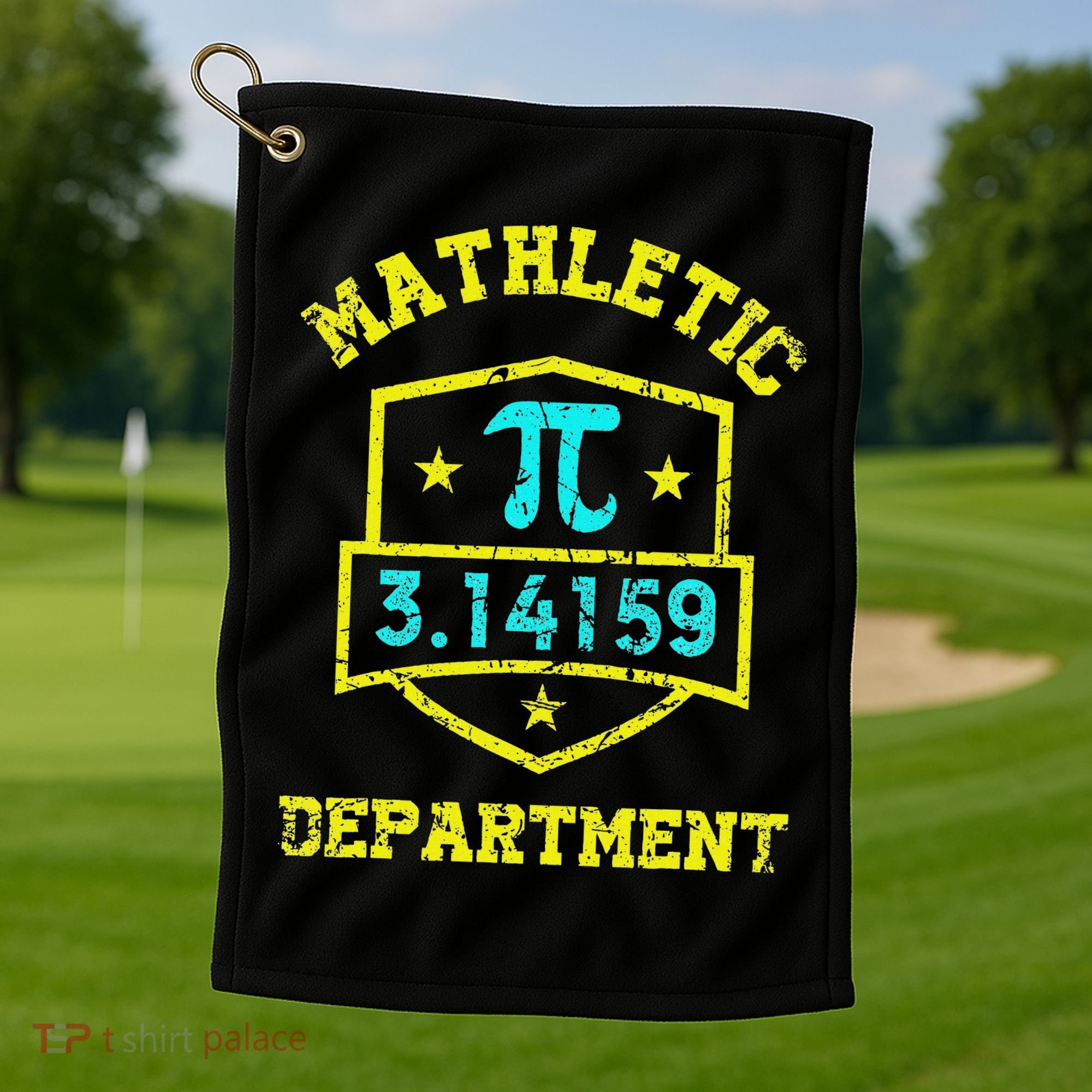 Mathletic Department Funy Math Teacher Student Pi Day Joke Golf Towel