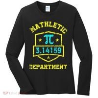 Mathletic Department Funy Math Teacher Student Pi Day Joke Women's Long Sleeve Shirt thumb 0