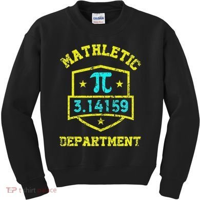 Mathletic Department Funy Math Teacher Student Pi Day Joke Kids Sweatshirt