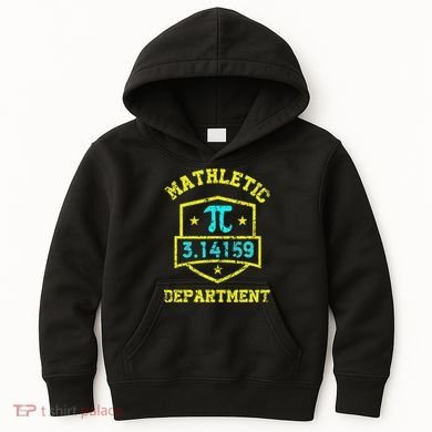 Mathletic Department Funy Math Teacher Student Pi Day Joke Kids Hoodie