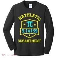 Mathletic Department Funy Math Teacher Student Pi Day Joke Kids Long Sleeve Shirt thumb 0