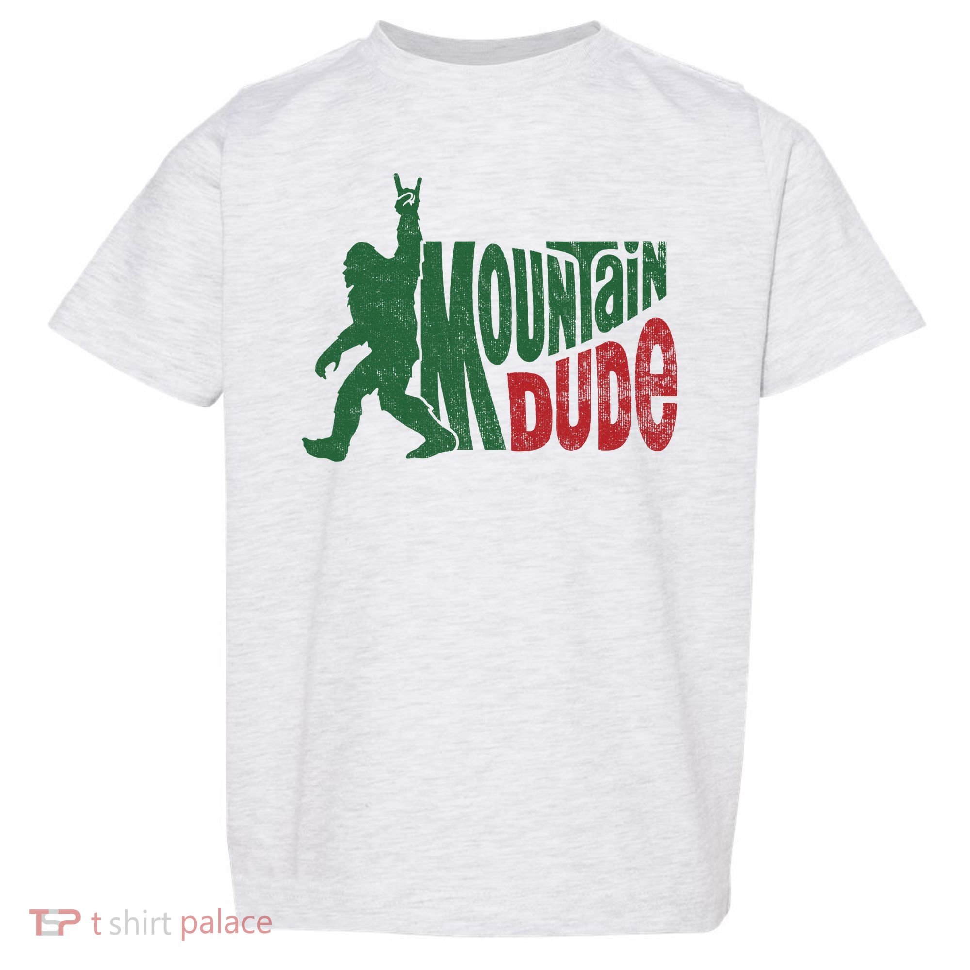 Mountain Dude Funny Bigfoot Sasquatch Hiking Gift Toddler T-Shirt