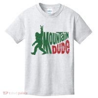 Mountain Dude Funny Bigfoot Sasquatch Hiking Gift Kids T-Shirt thumb 0