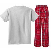 Mountain Dude Funny Bigfoot Sasquatch Hiking Gift Kids Plaid Pajama Set thumb 1