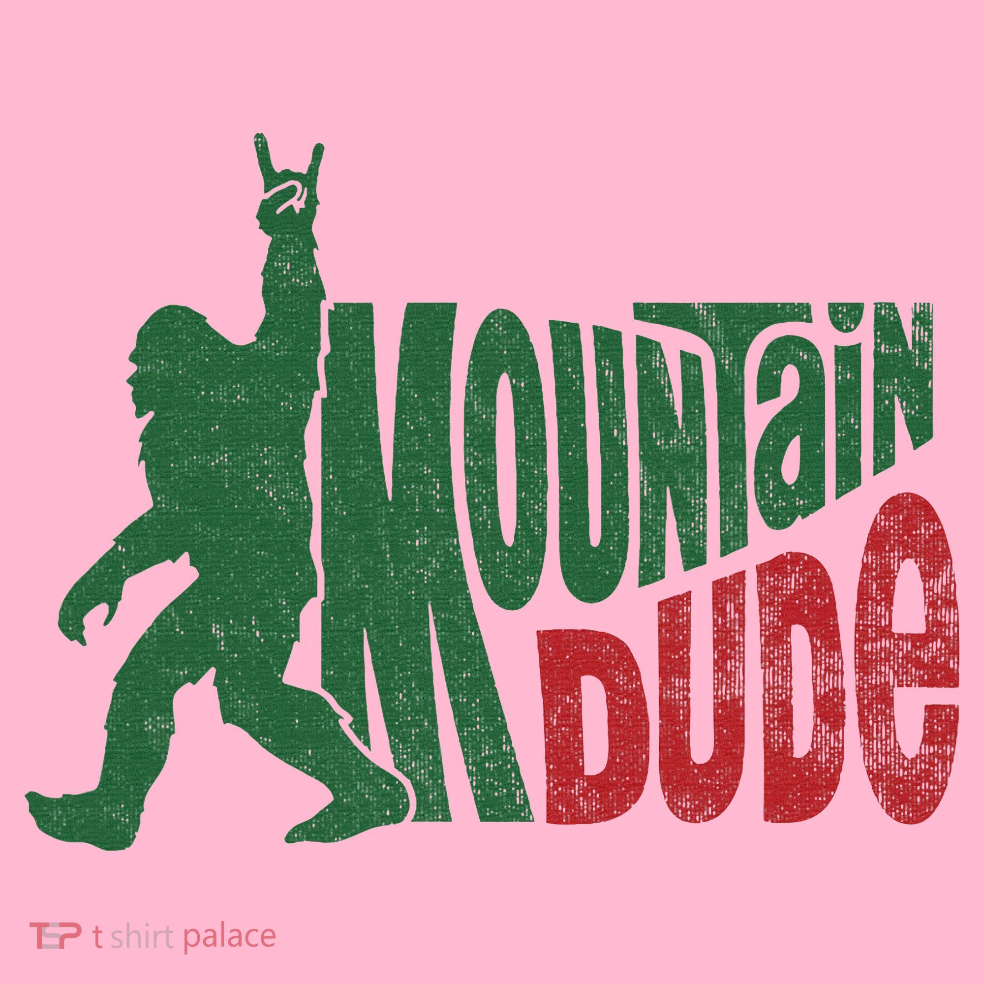 Mountain Dude Funny Bigfoot Sasquatch Hiking Gift Coaster