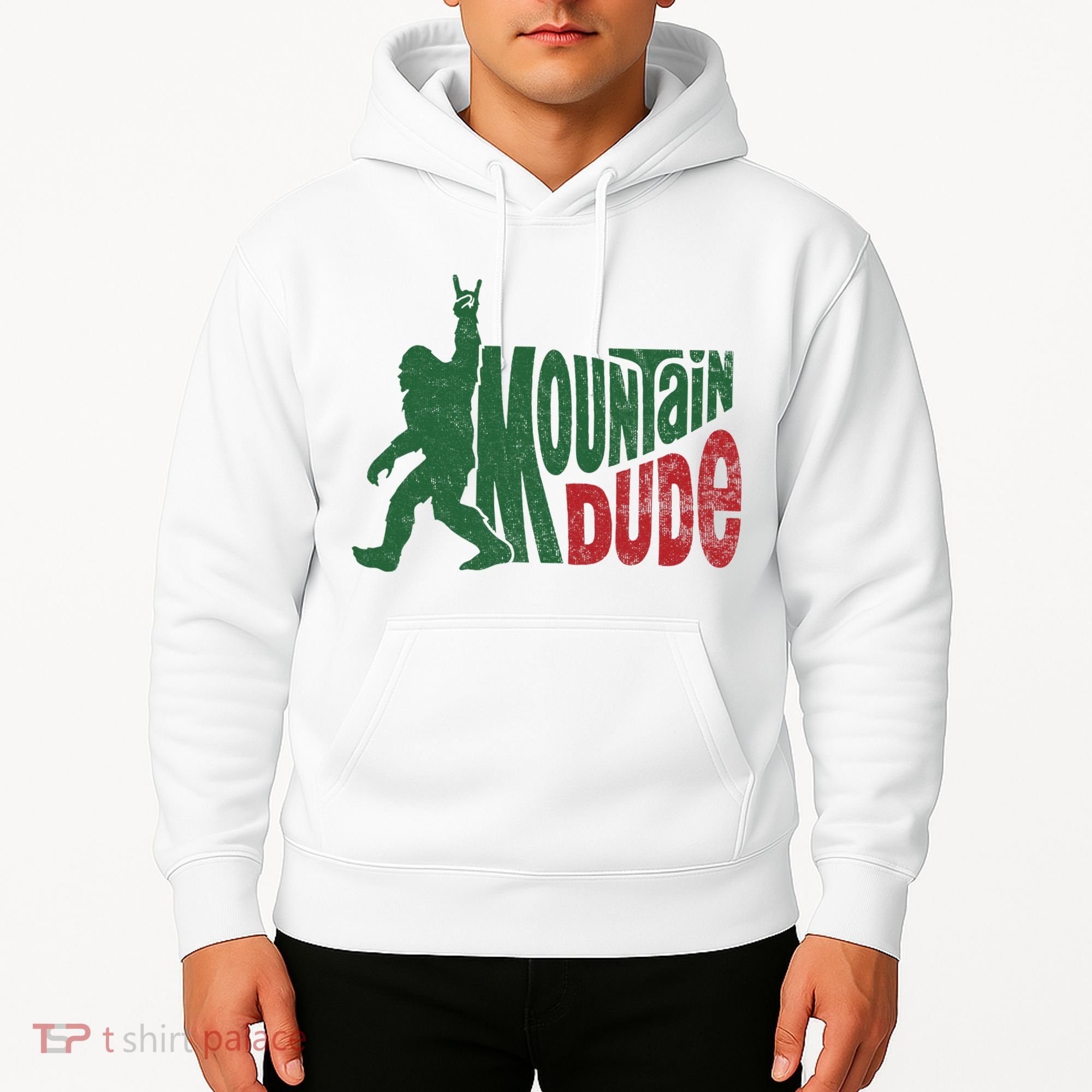 Mountain Dude Funny Bigfoot Sasquatch Hiking Gift Hoodie