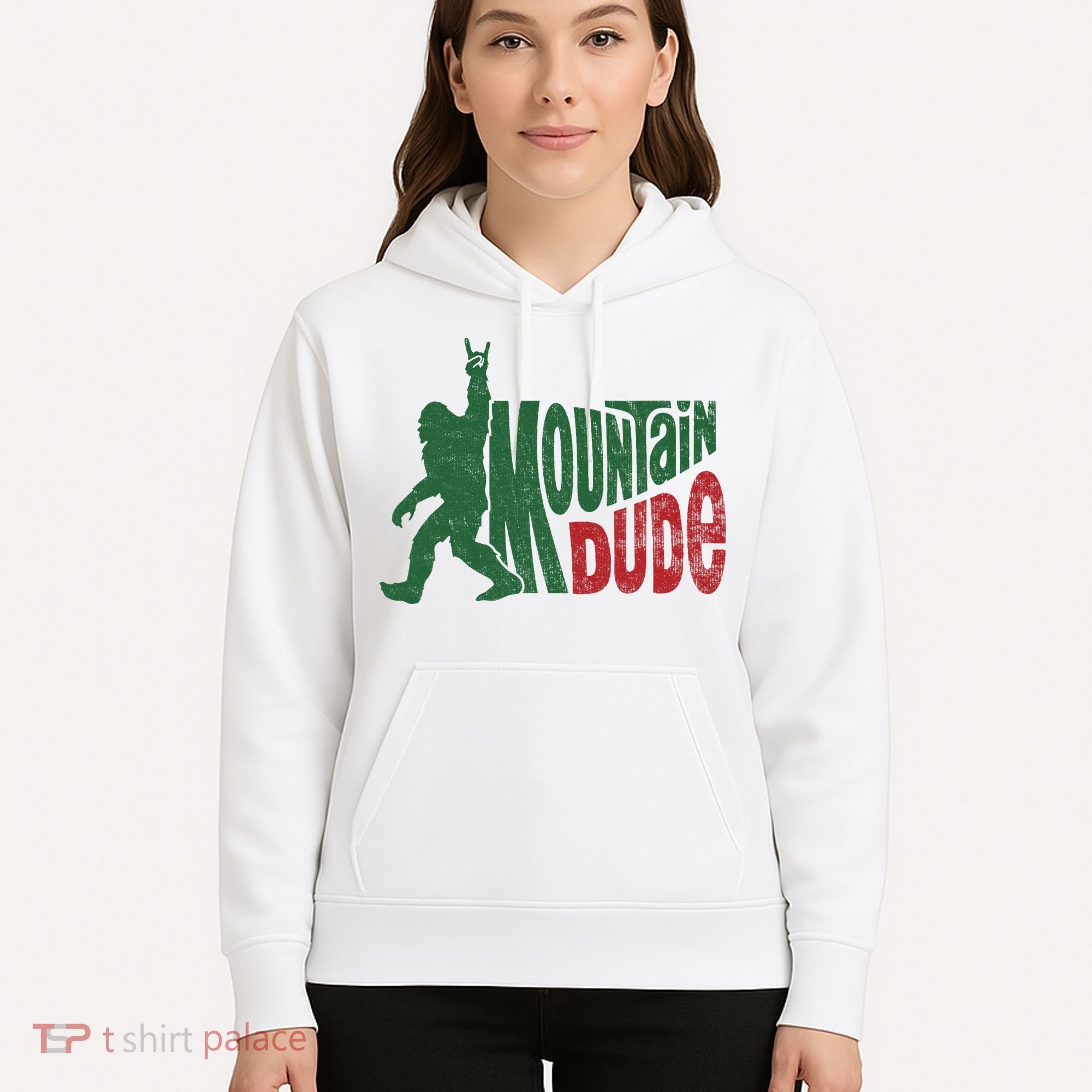 Mountain Dude Funny Bigfoot Sasquatch Hiking Gift Hoodie