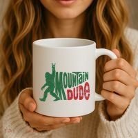 Mountain Dude Funny Bigfoot Sasquatch Hiking Gift Coffee Mug thumb 3