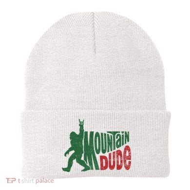 Mountain Dude Funny Bigfoot Sasquatch Hiking Gift Beanie