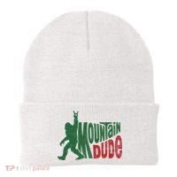 Mountain Dude Funny Bigfoot Sasquatch Hiking Gift Beanie thumb 0