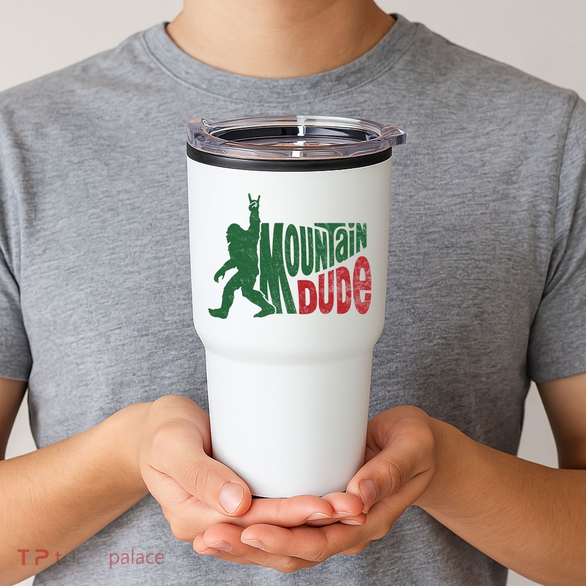 Mountain Dude Funny Bigfoot Sasquatch Hiking Gift Tumbler
